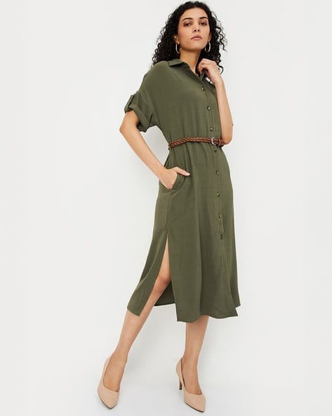 Buy OLIVE GREEN Dresses for Women by MAX Online