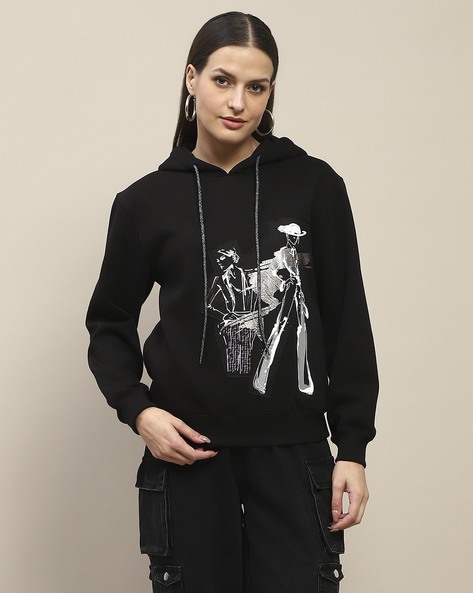 Madame Women Western Wear Hoodie