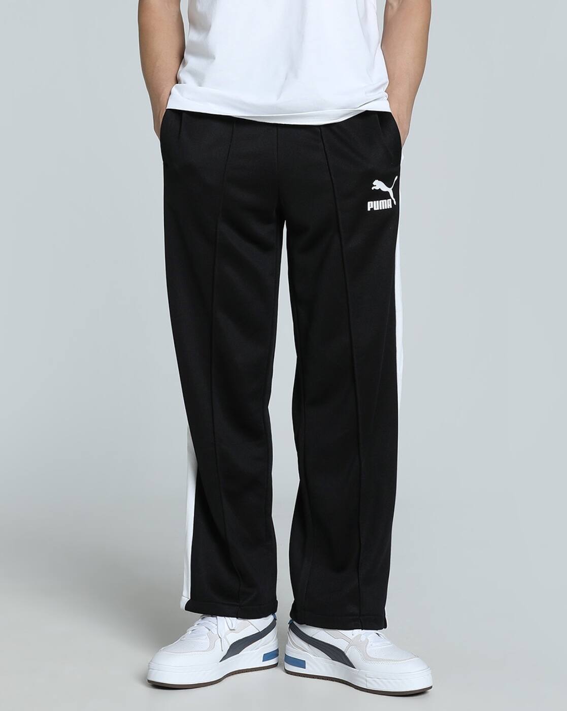 PUMA × TANGRAM CHINO PANTS PUMA BLACK Puma Zippered Graphic Pants
