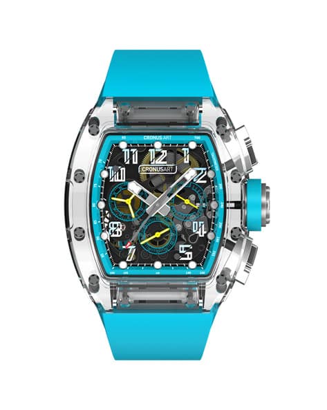 Buy Cronus Art Men's The Time Tunnel Sapphire Watch - CM08-H