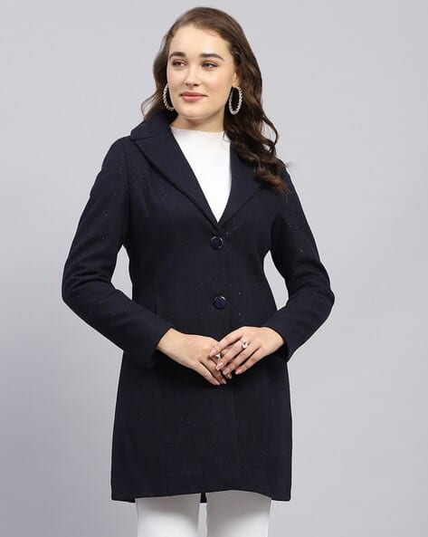 Monte Carlo Womens Coats Blue Monte Carlo Designer Ladies Coats