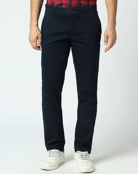 Buy NAVY Trousers & Pants for Men by BASICS Online | Ajio.com