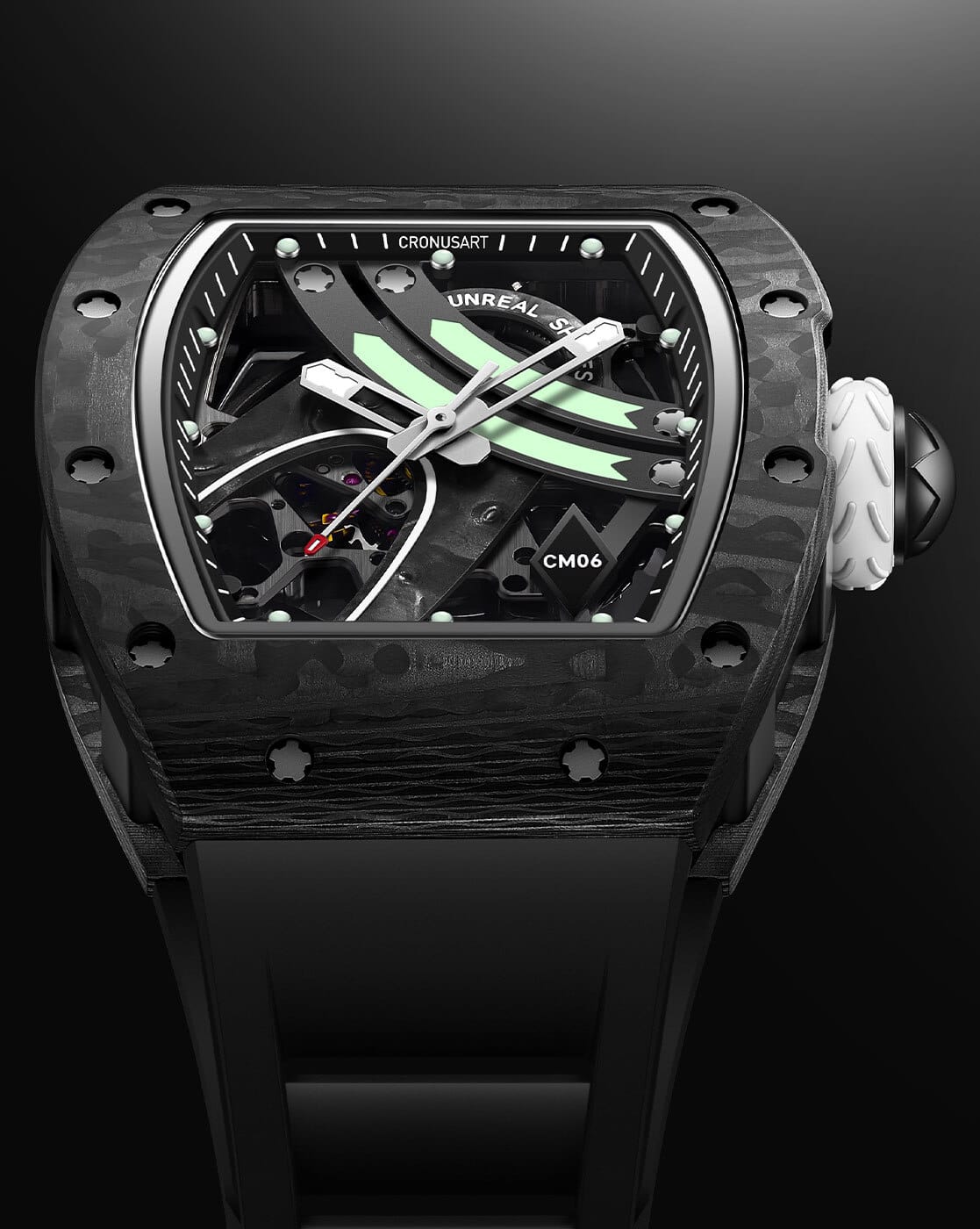 CRONUS ART CM06 ブラック カーボンファイバー Buy Cronus Art Men's Dreamland Carbon Watch - CM06-B | Black Color