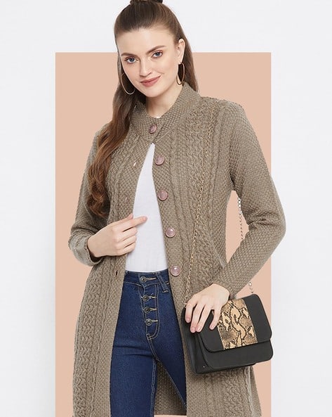 Buy Olive Sweaters Cardigans for Women by Zigo Online