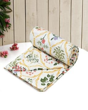 Floral PrintedMicrofiber Single Duvet Cover