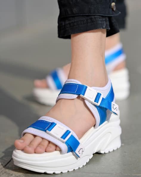Buy Blue Sandals for Girls by Shoetopia Online