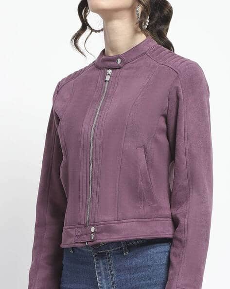 Womens Plum Suede Jacket Buy Plum Jackets Coats For Women By