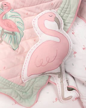 masilo Flamingo-Shaped Cushion with Stitched Detail-picture-24