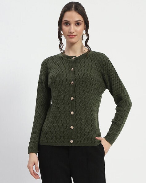 Madame Women Self-design Cardigan