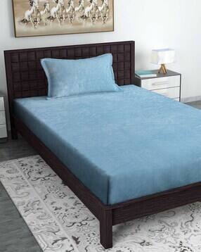 hosta homes 280 TC Single Bedsheet with Pillow Cover-picture-39