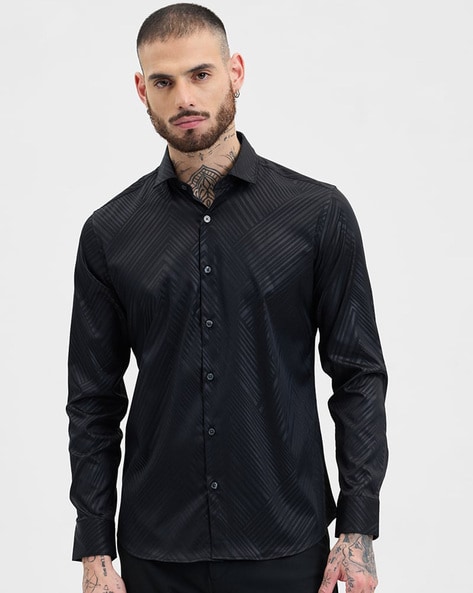 Men Printed Slim Fit Shirt