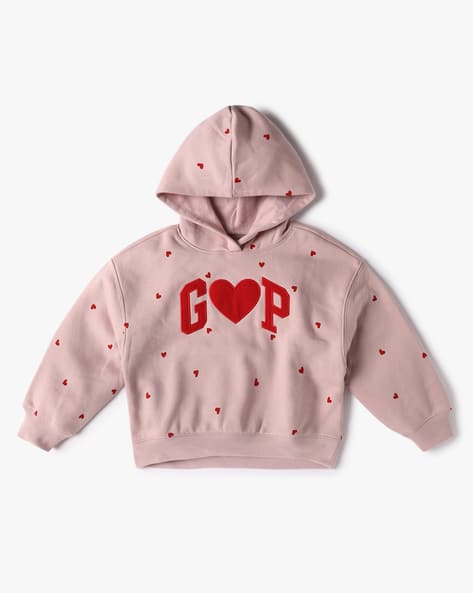 Graphic Logo Print Full-Sleeve Hooded Sweatshirt