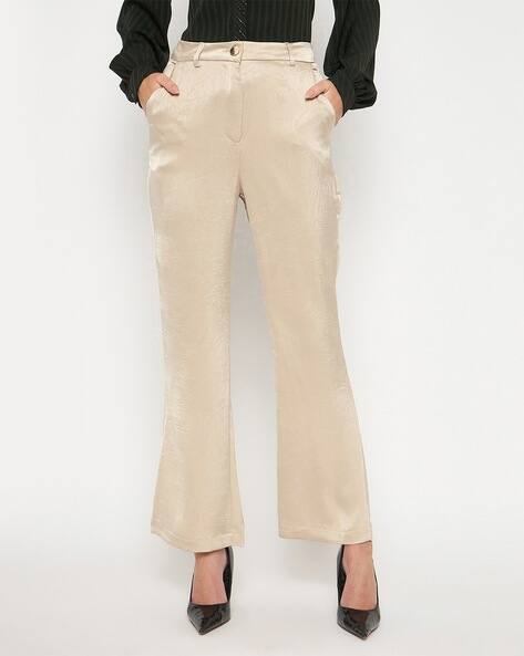 MADAME Women Ankle-Length Straight Fit Pants