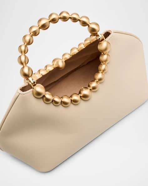 Buy Cult Gaia Una Top-Handle Mini Clutch | Cream Color Women