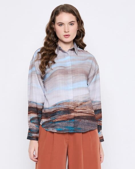 MADAME Women Printed Relaxed Fit Shirt