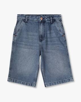 yb dnmx Boys Lightly Washed Slim Fit Jeans Shorts-picture-26