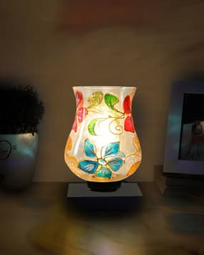 devansh Mosaic Table Lamp with Shade & Wooden Base-picture-29