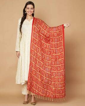 akshadeep Women Block Print Dupatta-picture-34