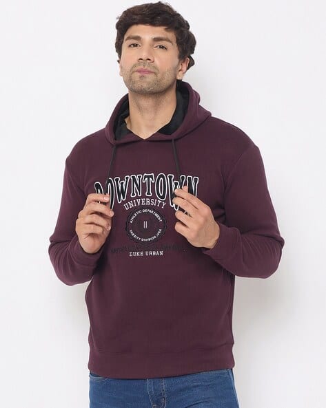 Buy Wine Sweatshirt Hoodies for Men by DUKE Online