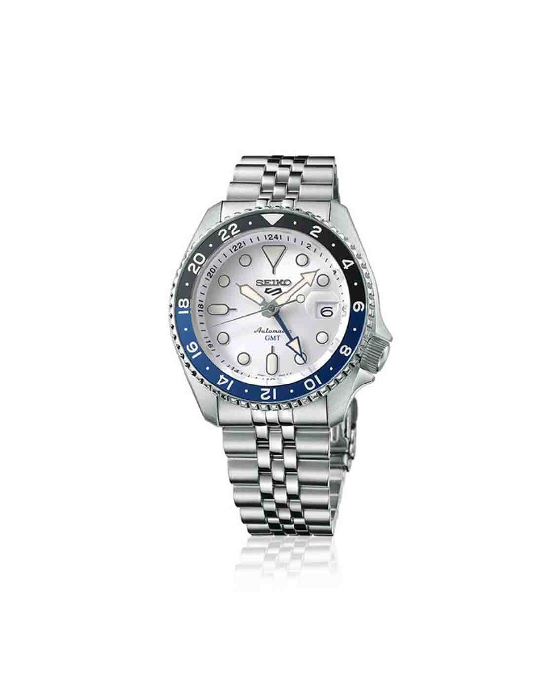 Buy Seiko 5 Sports SKX GMT Sky Blue & S Online | Ajio.com