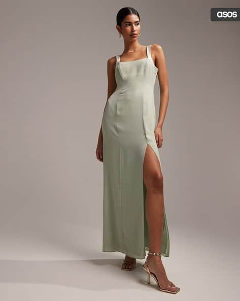 Buy Sage Green Dresses for Women by ASOS DESIGN Online | Ajio.com