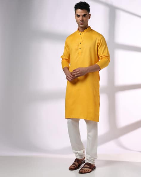 ROYAAJ Men Slim Fit Kurta with Insert Pocket