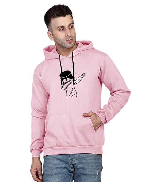 Buy Pink Sweatshirt Hoodies for Men by PICPOK Online