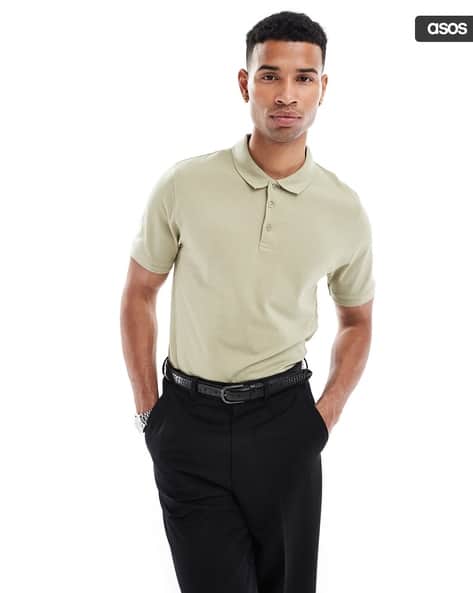 Heathered Pique Polo T-Shirt