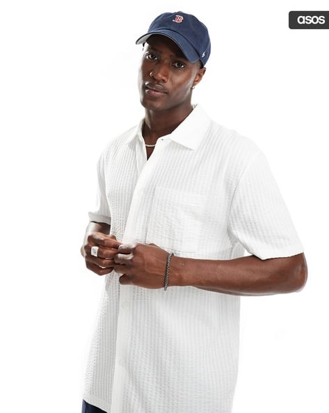 Relaxed Fit Polo Shirt with Front Pocket