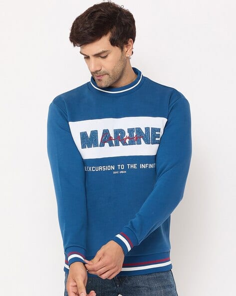 Buy Royal Blue Sweatshirt Hoodies for Men by DUKE Online