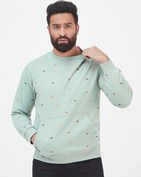 Buy Green Sweatshirt Hoodies for Men by Mr Button Online