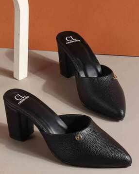 carlton london Women Pointed-Toe Chunky Heeled Sandals-picture-17
