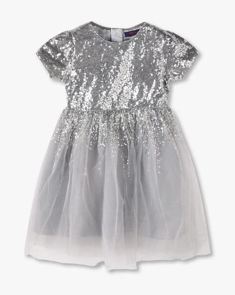 Buy Grey Dresses Frocks for Girls by KG FRENDZ Online