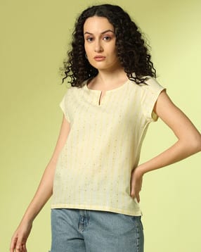 acai Women Striped Relaxed Fit Top-picture-36