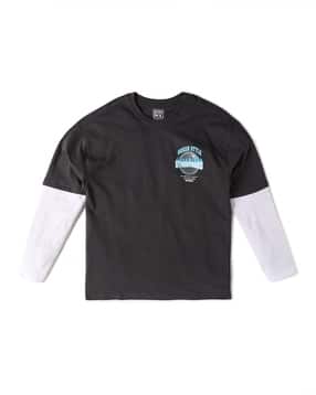 Boys Urban Typographic Print Oversized Round-Neck T-Shirt-image-45