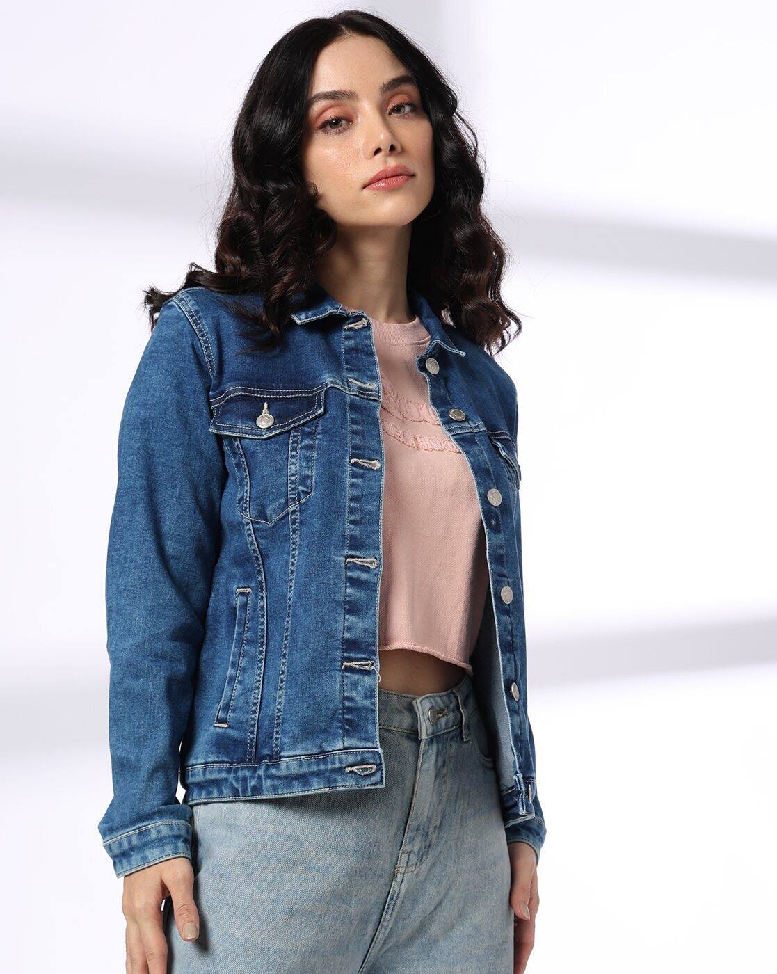 Buy Blue Jackets & Coats for Women by LEE COOPER Online | Ajio.com