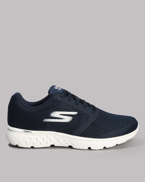 Running Shoes Skechers Blue And White Men Go Run 400 Running Shoes
