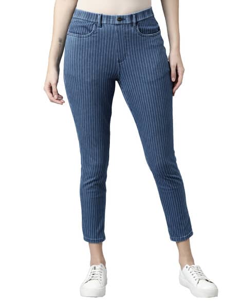 Buy Blue Jeans Jeggings for Women by GO COLORS Online