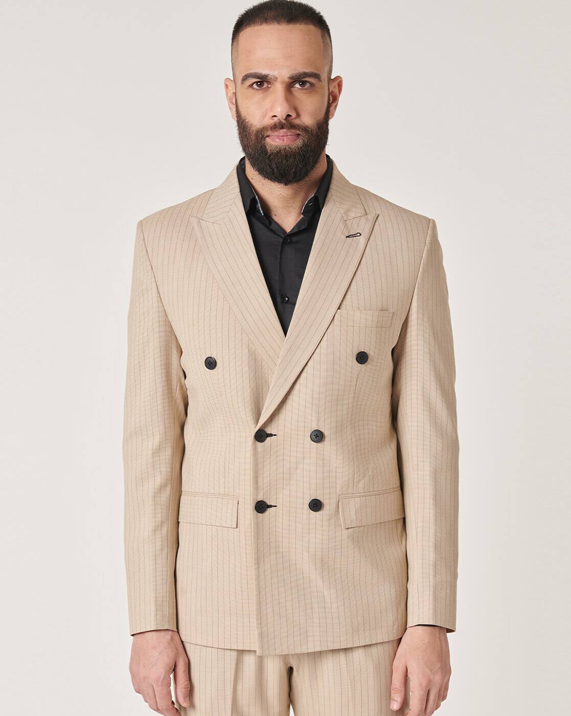 専用 渋谷 Time is on BUTTON DOUBLE BREASTED -1117Wx1400H-466321545-beige-