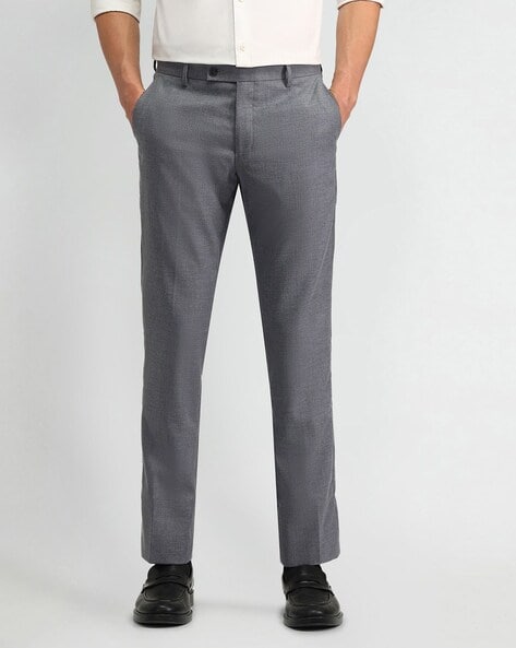 Arrow Men Tapered Fit Flat-Front Trousers