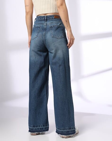 Buy Blue Jeans & Jeggings for Women by DNMX Online | Ajio.com