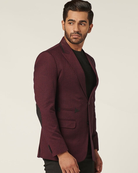 Maroon blazer men online