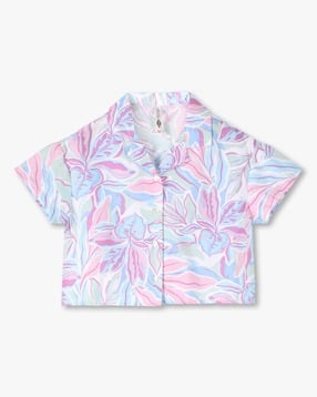 Girls All-Over Print Boxy Fit Shirt-image-46