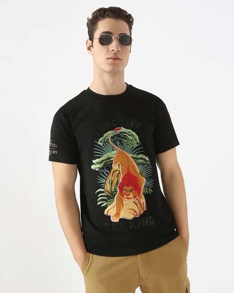 JUNEBERRY Women's Oversized Round Neck T-Shirt - Half Sleeve Printed Pure Cotton Tee - View #2