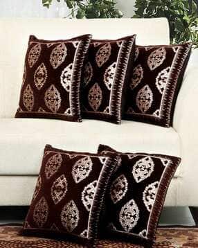 bella true Set of 5 Floral Print Cushion Covers 16" x 16"-picture-7