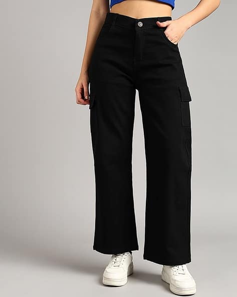 Women High-Rise Baggy Clean Jeans - Main Image