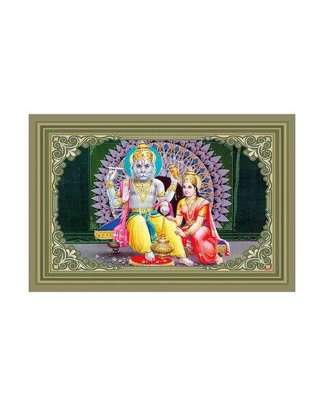 RANGOLI Lord Narasimha Self-Adhesive Wall Sticker