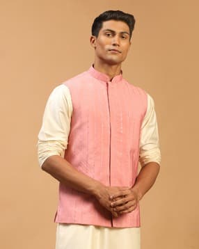 vastramay Men Embroidery Nehru jacket-picture-27