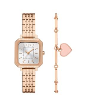armani exchange Women Water-Resistant Analogue Watch-AX7164SET with Bracelet-picture-19