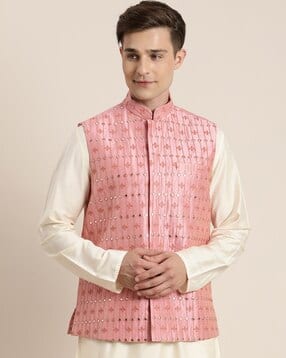 vastramay Men Embroidery Nehru jacket-picture-31